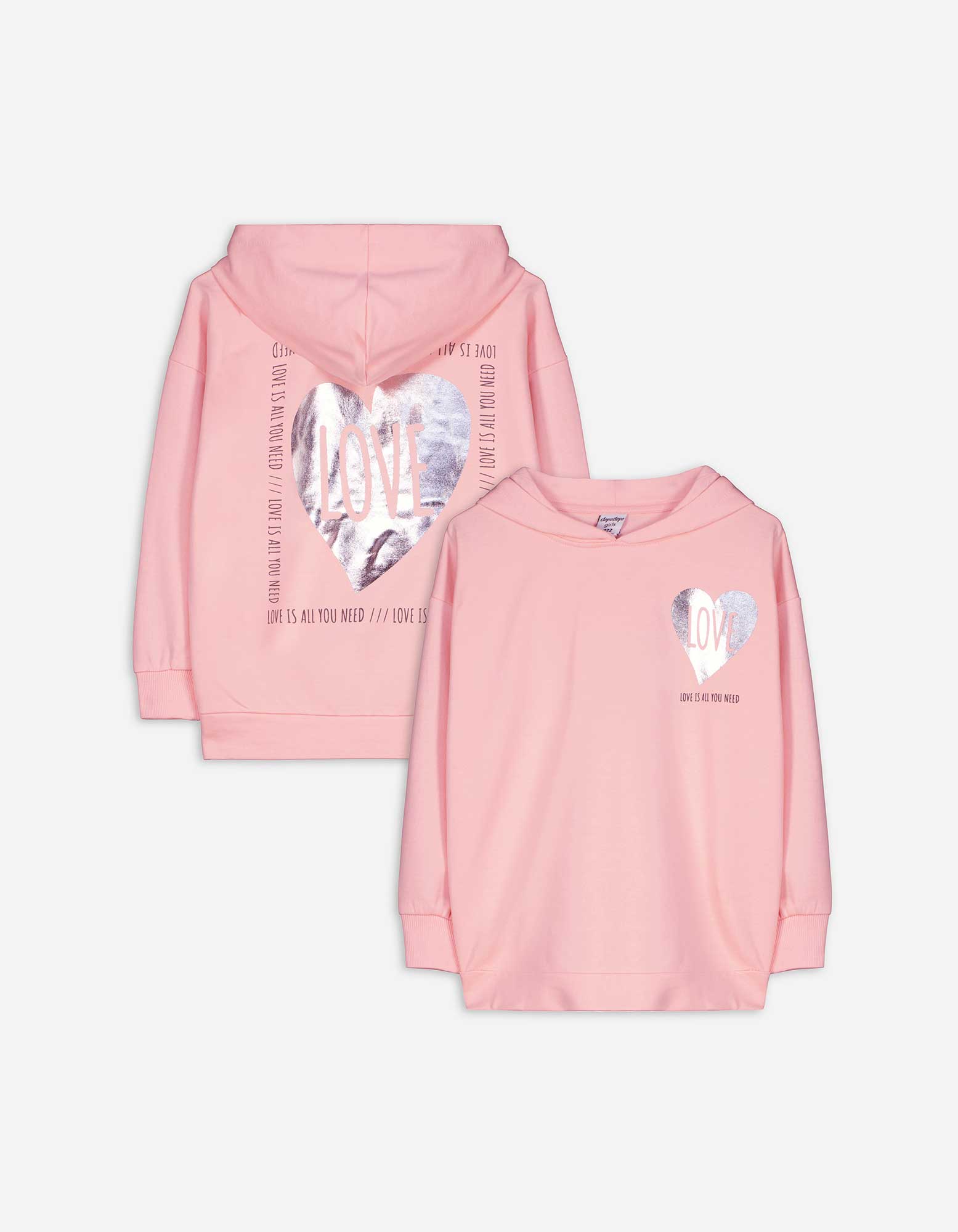 Kinder Hoodie - Rückenprint, Takko, rosa