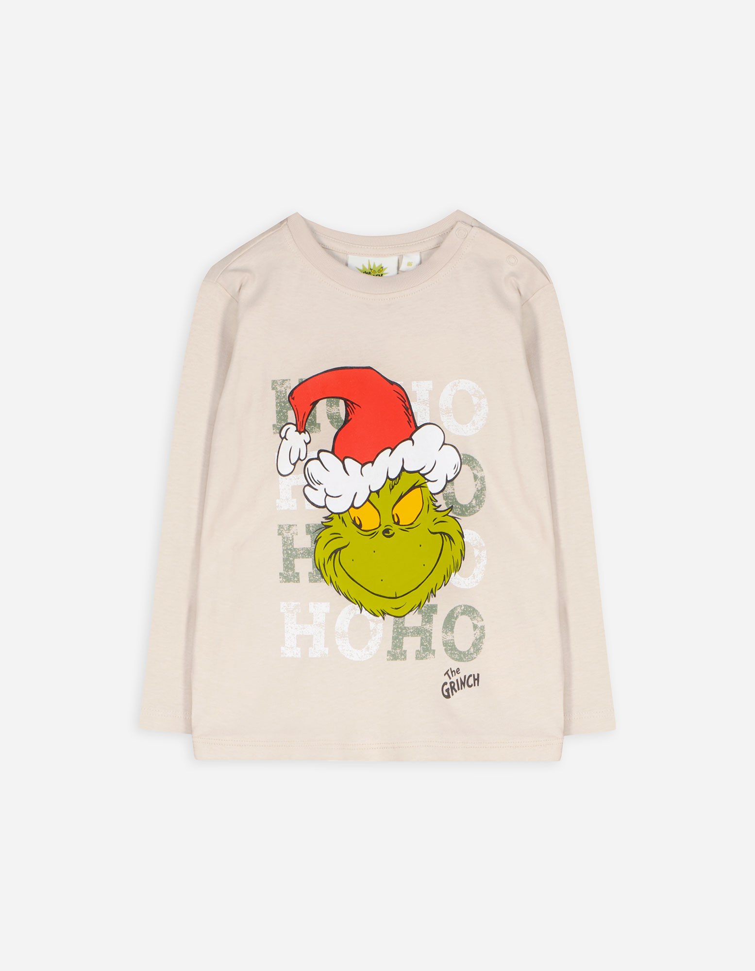 Baby Langarmshirt - Grinch - beige, Takko, beige