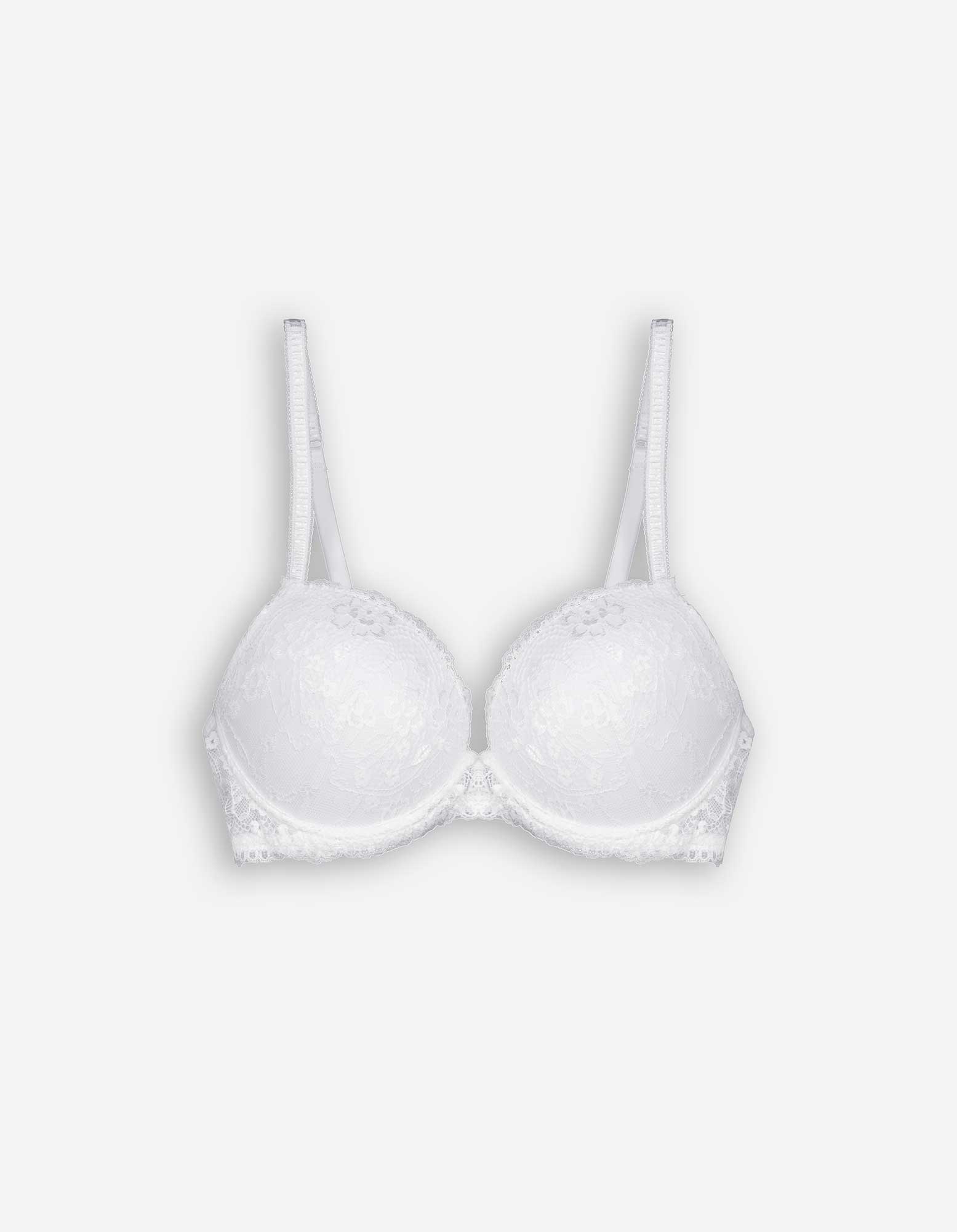 Damen Push-Up-BH - Spitze, Takko, weiß