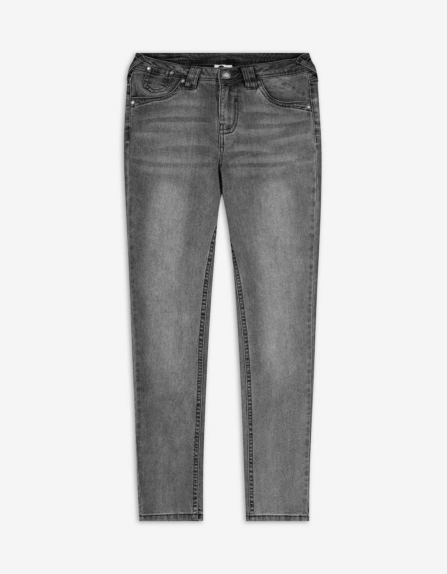 Damen Jeans - Wascheffekte, Takko, grau