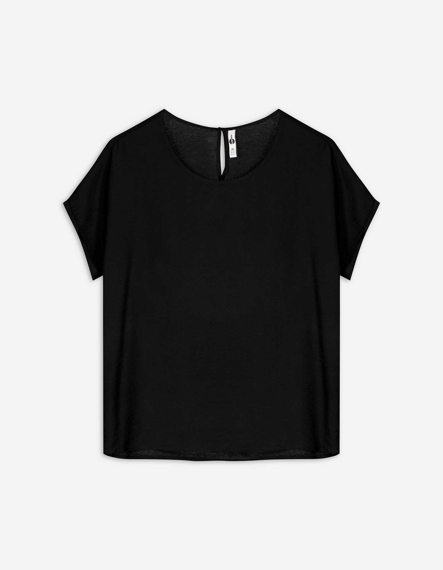 Damen T-Shirt - LENZING™ ECOVERO™, Takko, schwarz 46