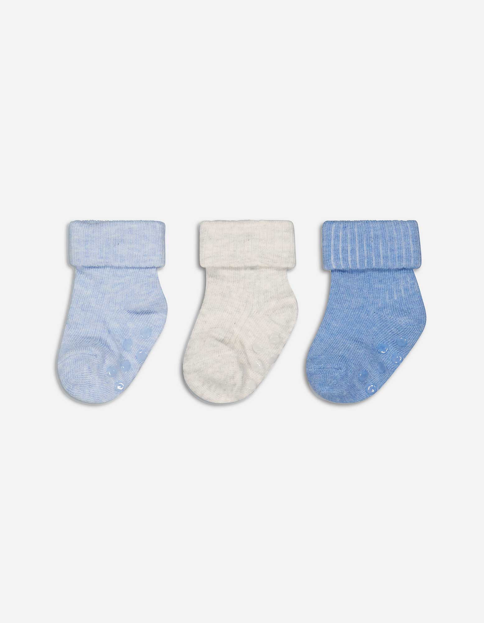 Baby Socken - 3er-Pack, Takko, hellblau