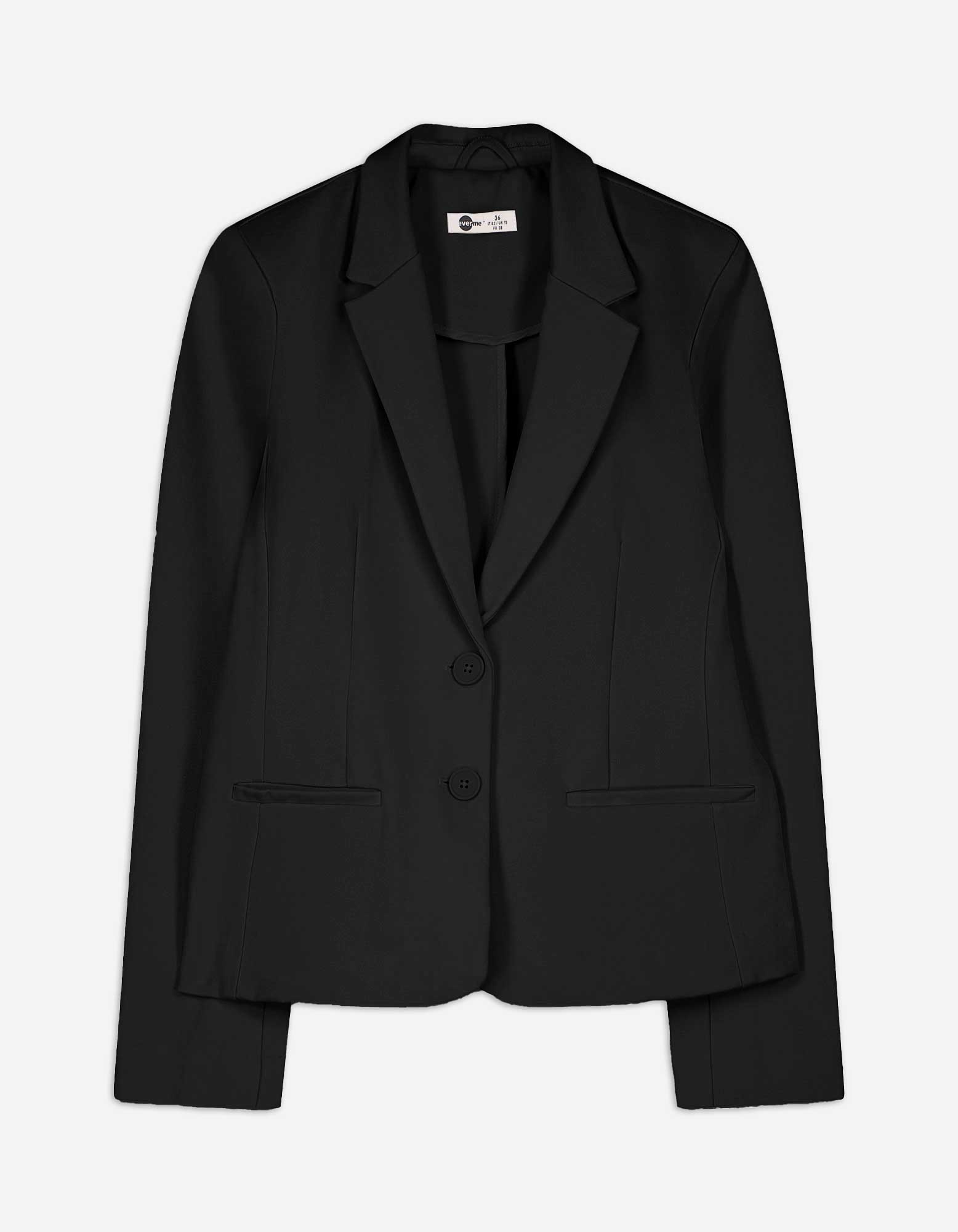 Damen Blazer - Schulterpolster, Takko, schwarz 40