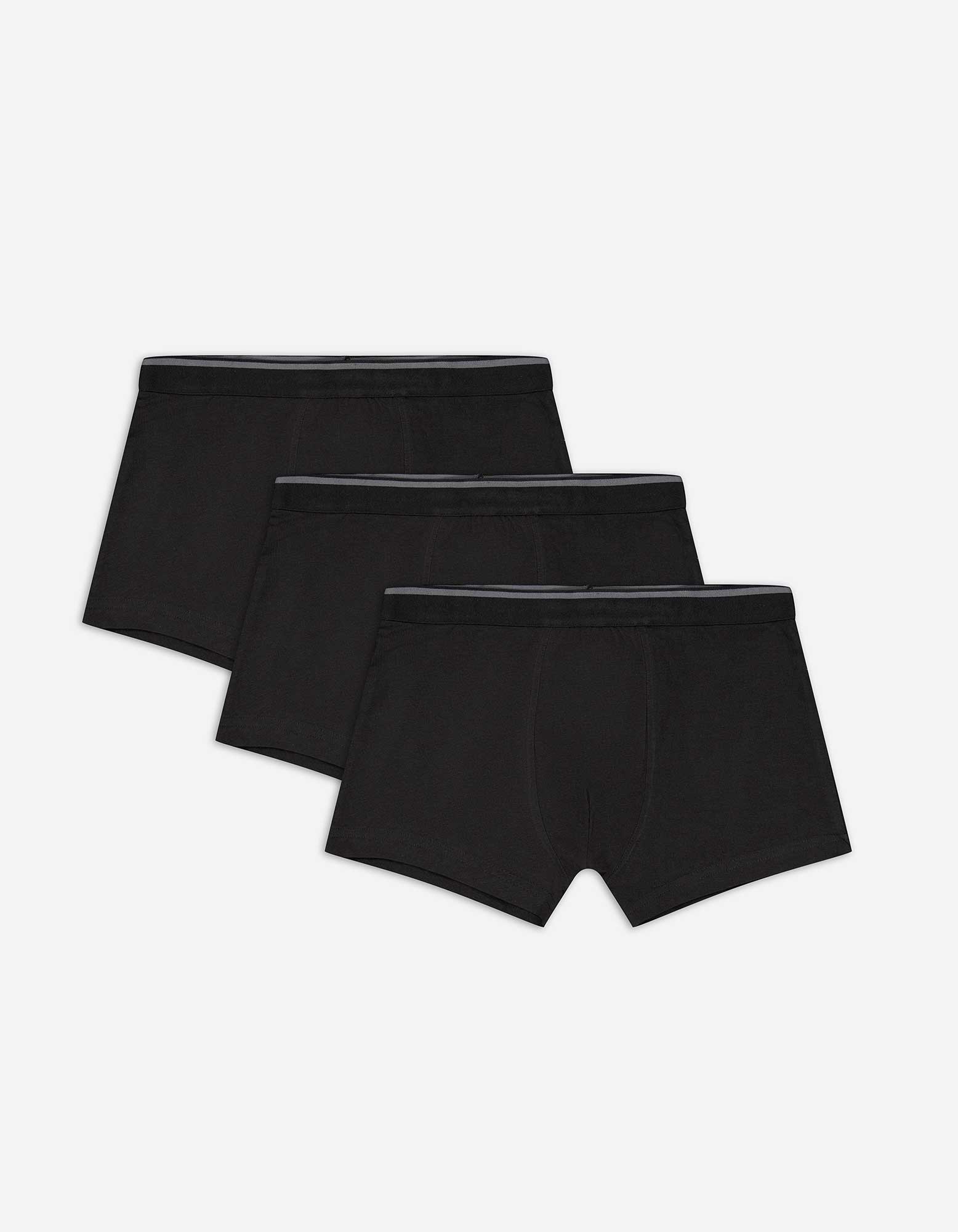 Herren Trunks - 3er-Pack, Takko, schwarz XL