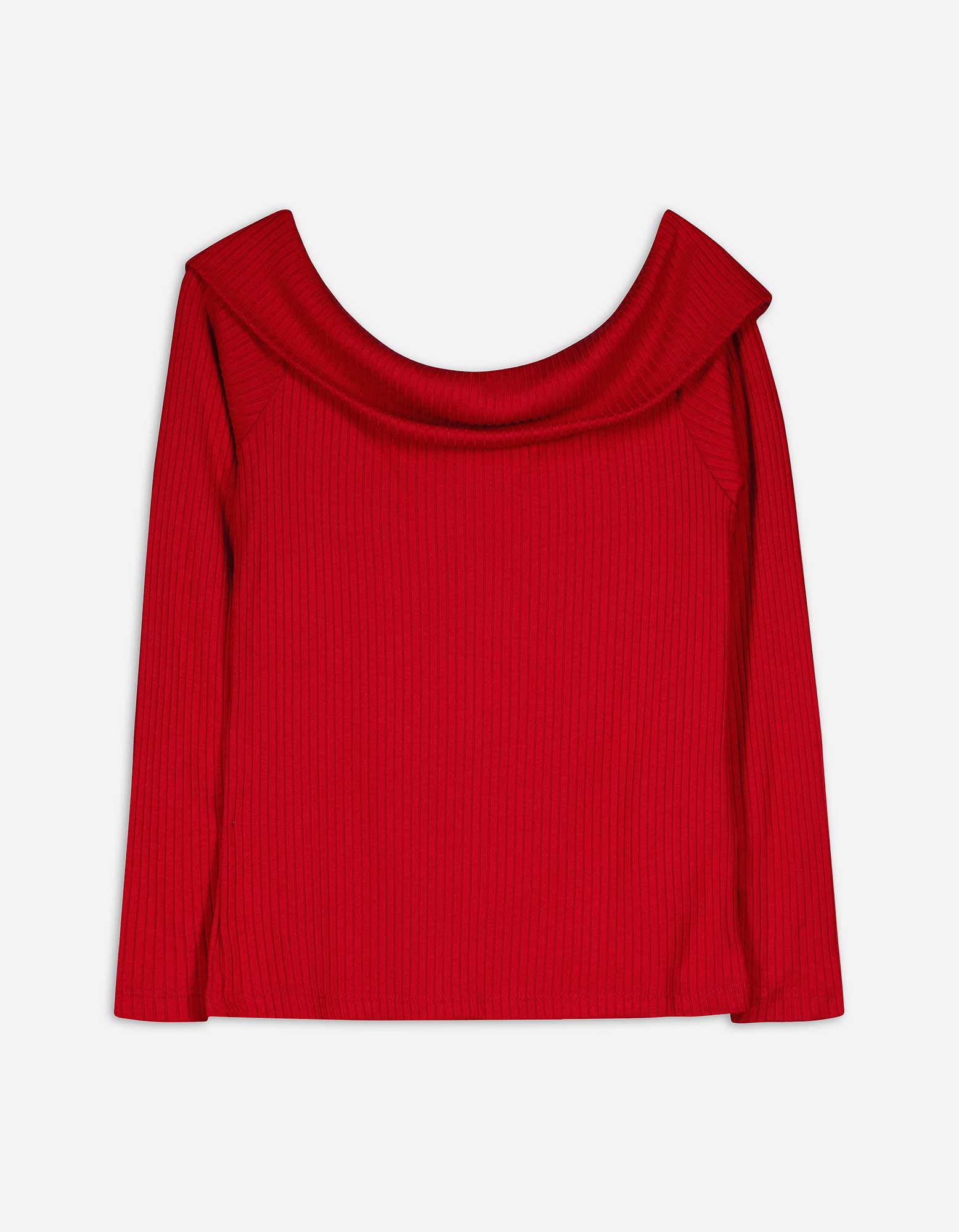 Damen Langarmshirt - Carmen-Ausschnitt - dunkelrot, Takko, dunkelrot XXL