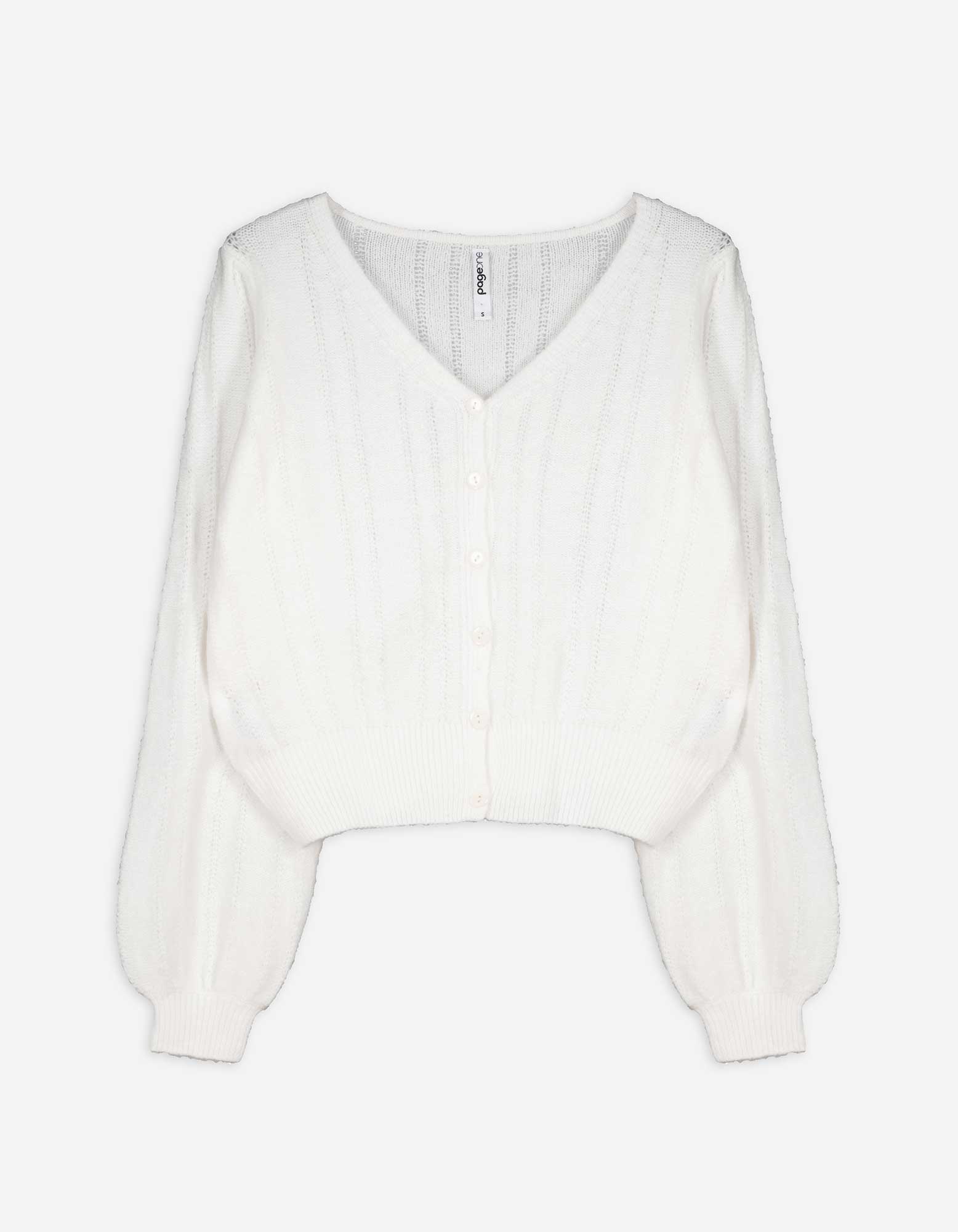 Damen Cardigan - weiß, Takko, weiß L