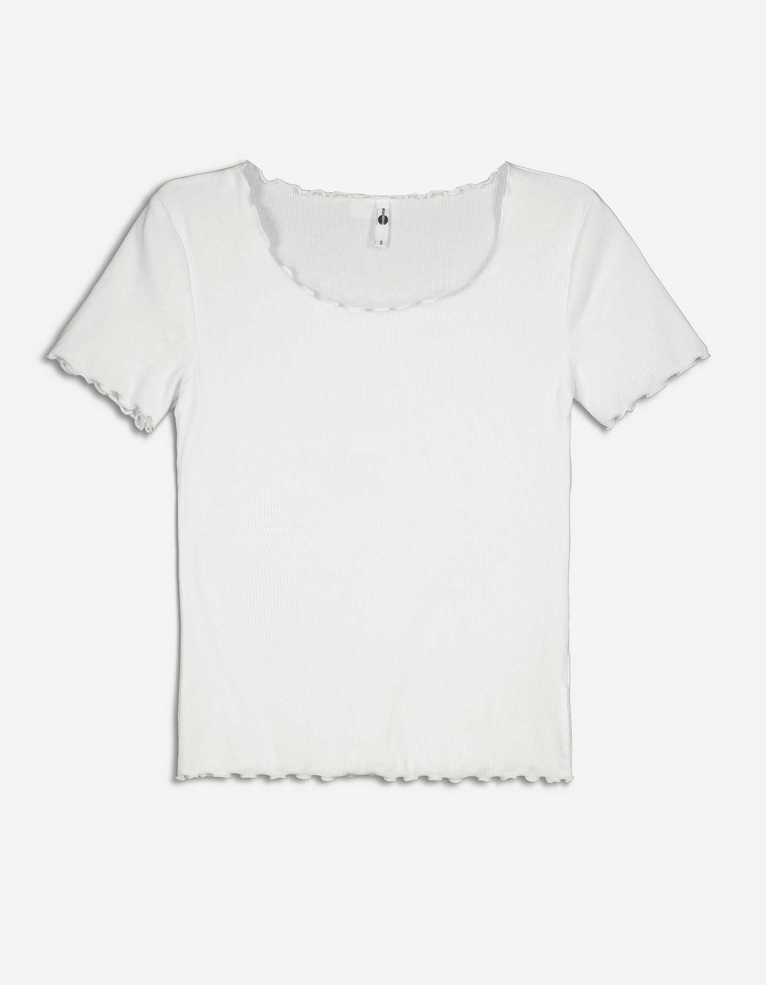 Damen T-Shirt - Baumwoll-Mix, Takko, weiß XS