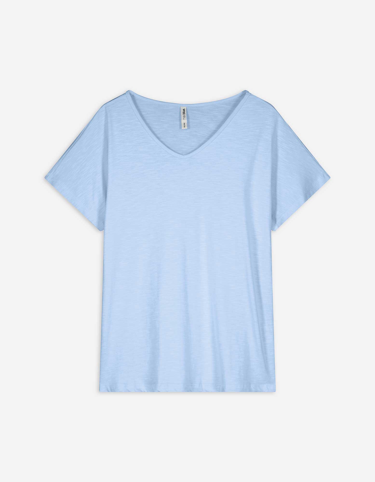 Damen T-Shirt - Überschnittene Schultern, Takko, blau,