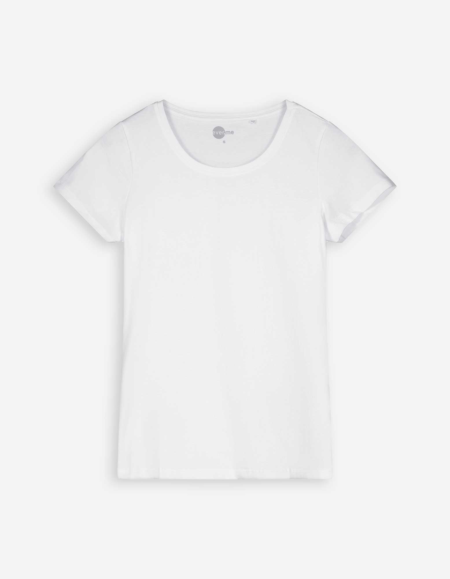 Damen T-Shirt - Basic - weiß, Takko, weiß L