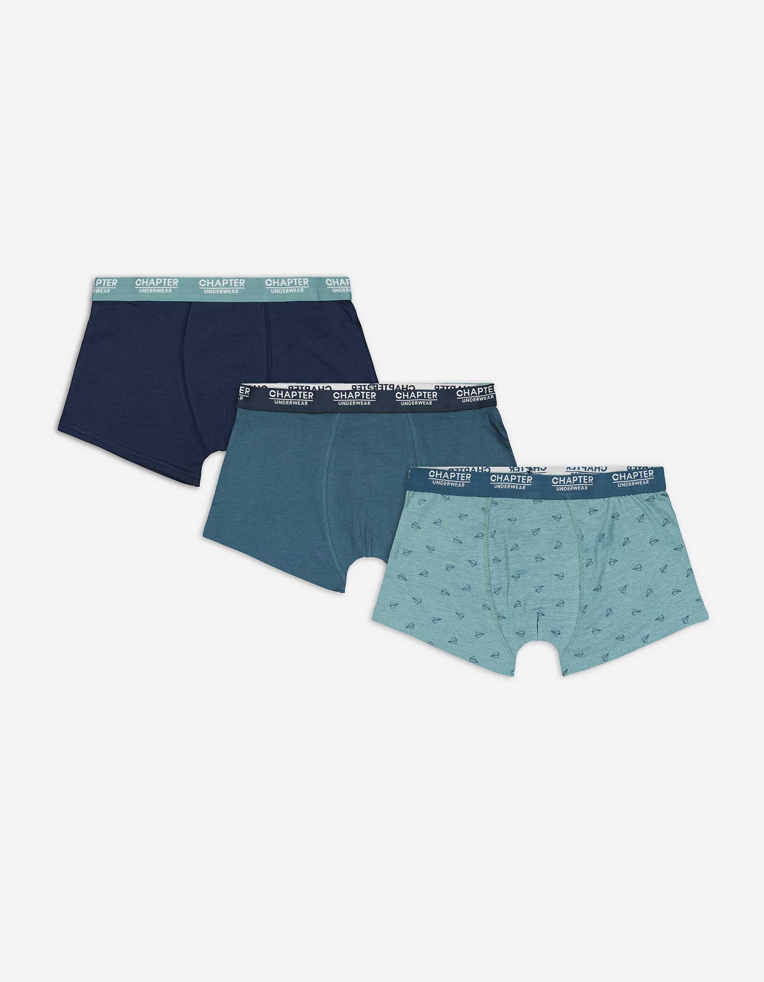 Herren Trunks - 3er-Pack, Takko, hellblau L