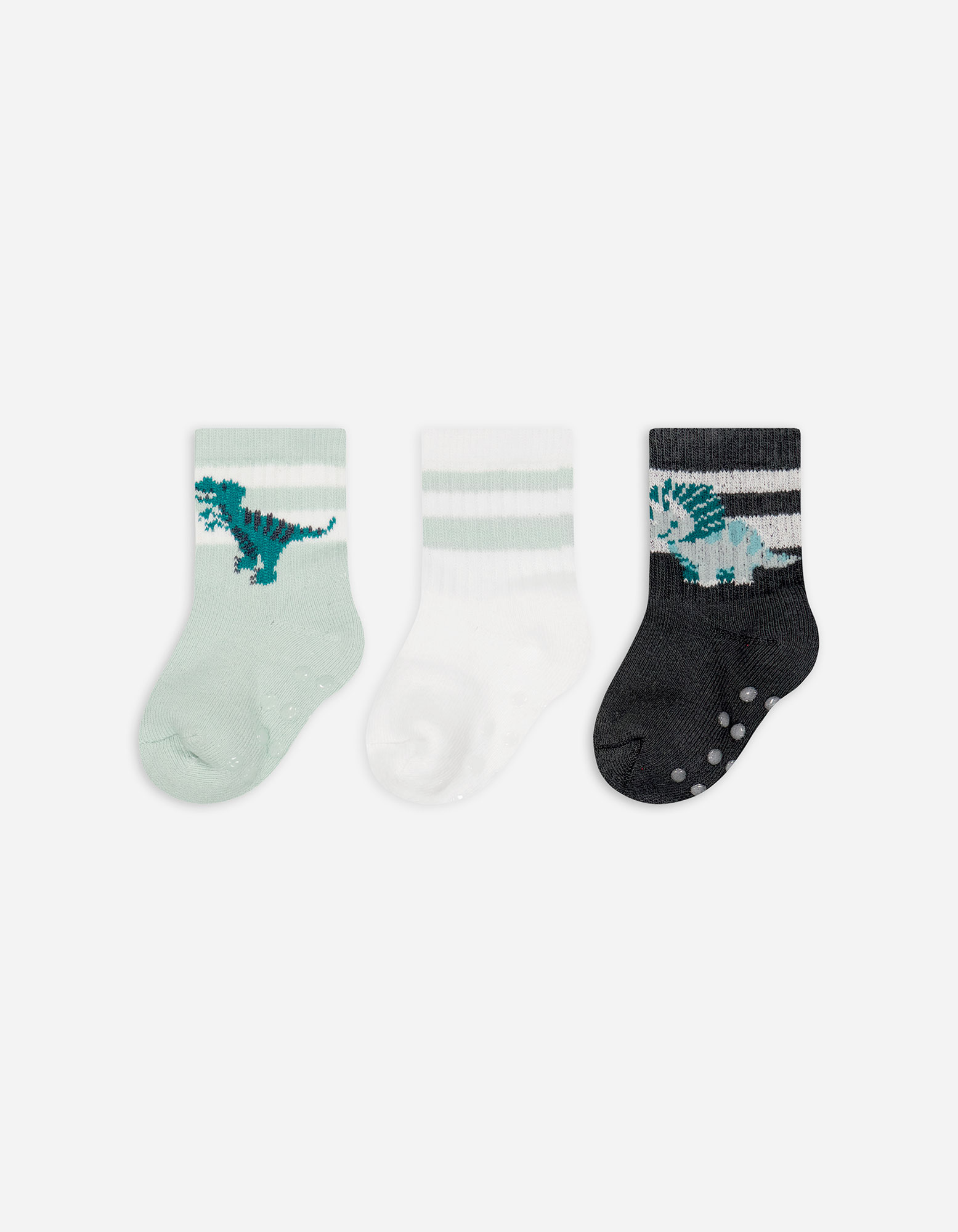 Baby Stoppersocken - 3er-Pack, Takko, türkis