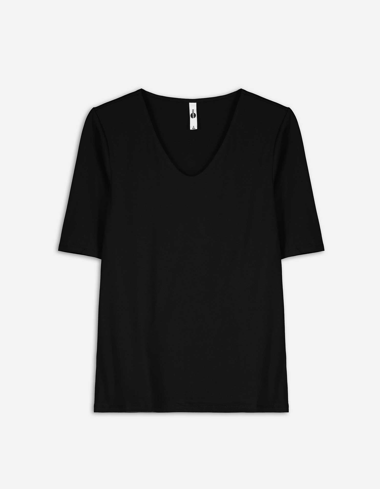 Damen T-Shirt - Modal-Anteil, Takko, schwarz XS