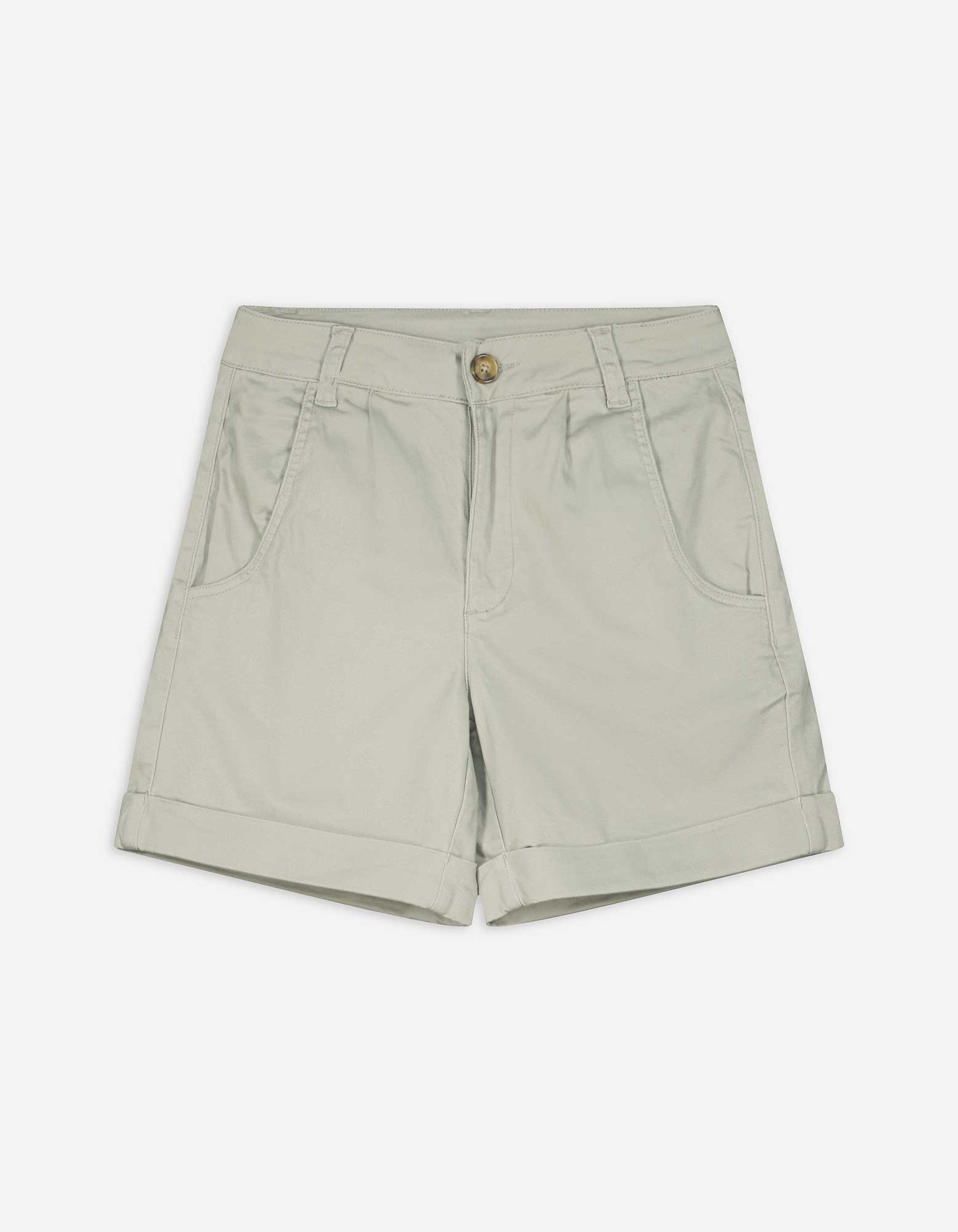 Damen Shorts - Twill, Takko, dunkelgrün 34