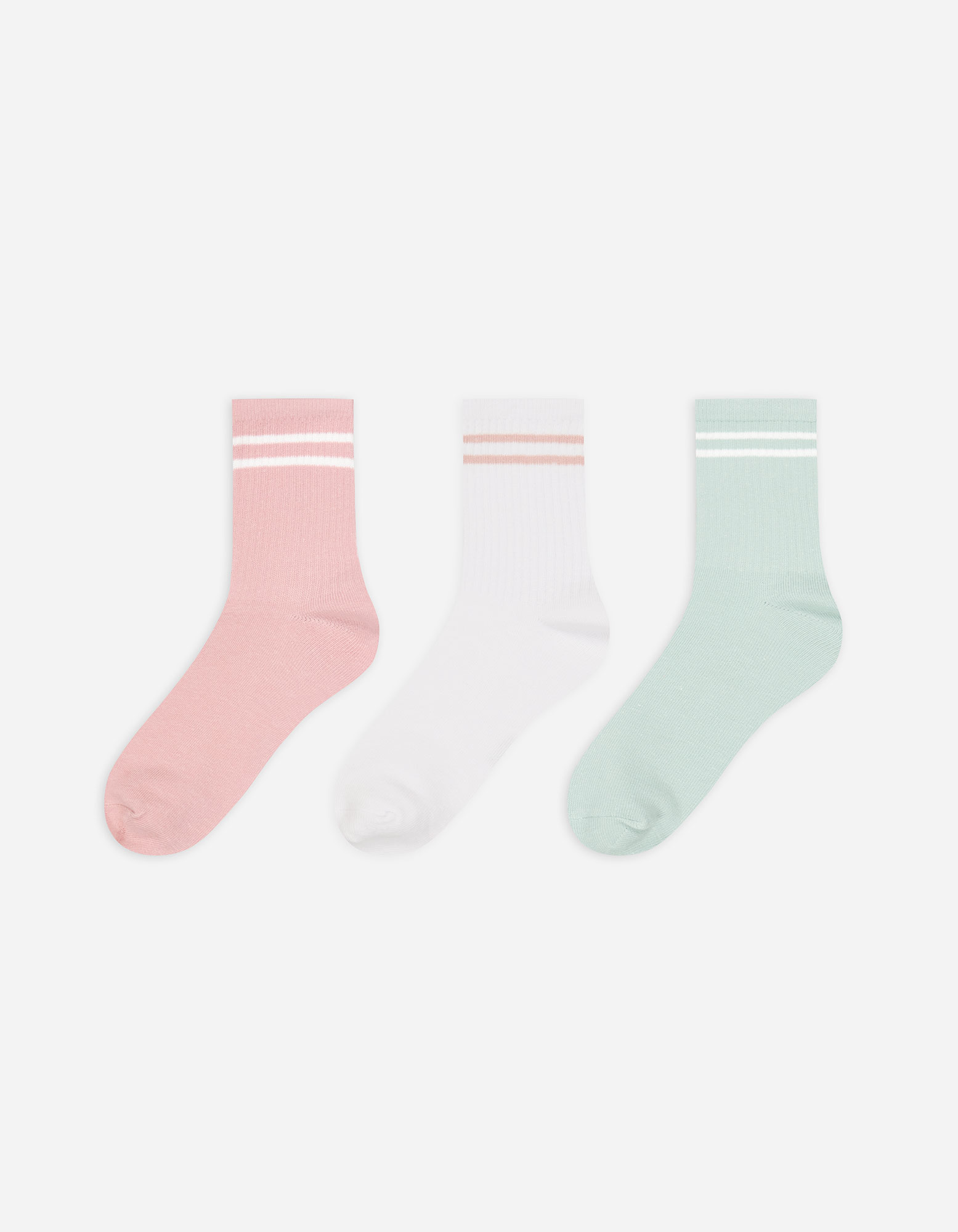 Damen Socken - 3er-Pack, Takko, pink 35-38