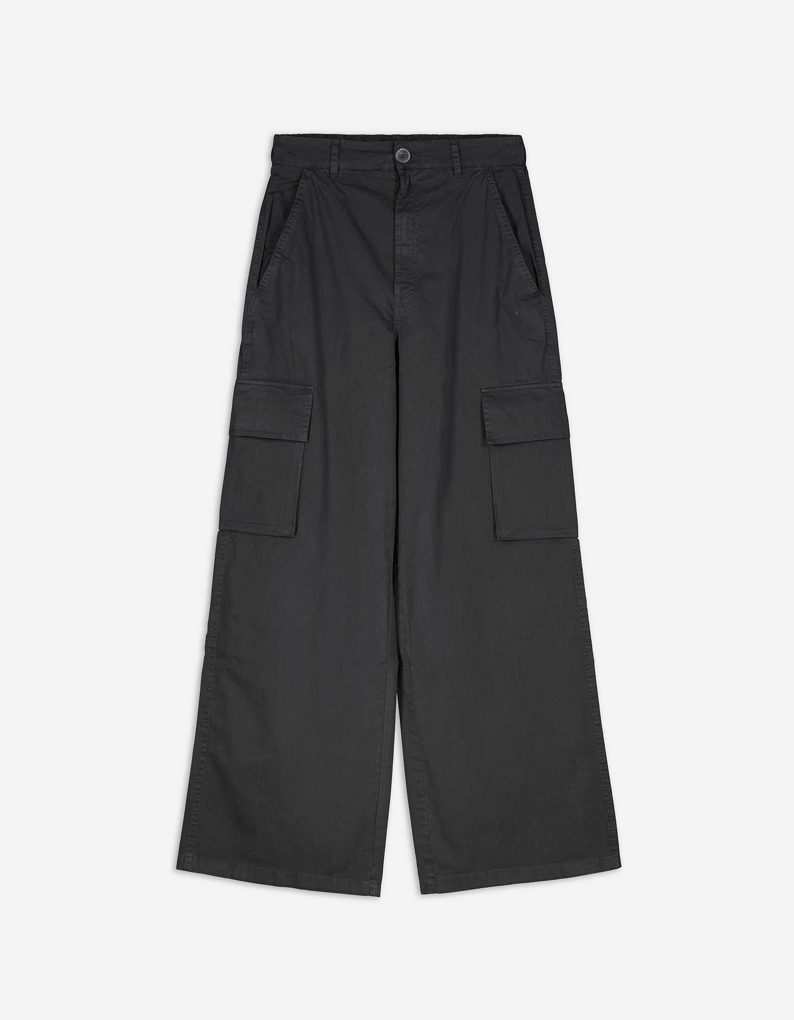 Damen Cargohose - Wide Fit, Takko, dunkelgrau 40