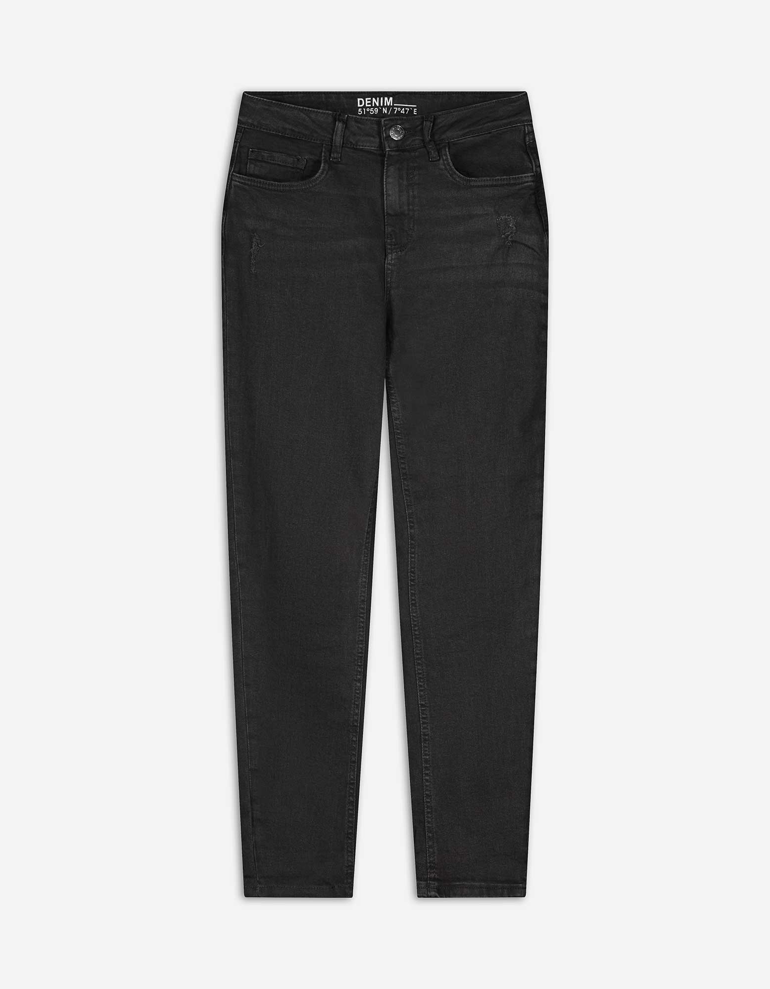 Damen Jeans - Girlfriend Fit, Takko, schwarz 44