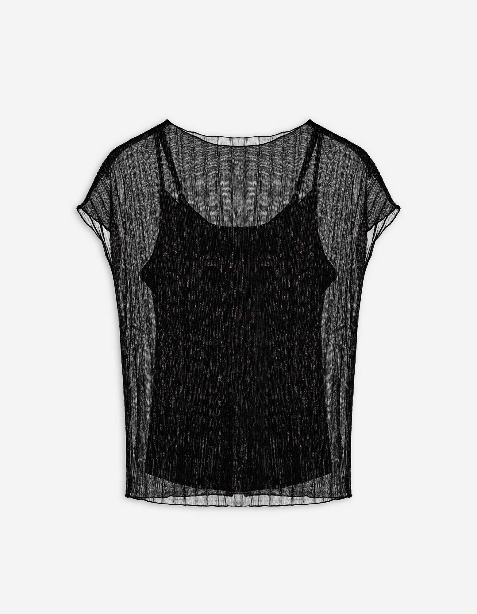 Damen Shirt - Lurex - silberfarben, Takko, silberfarben XXL