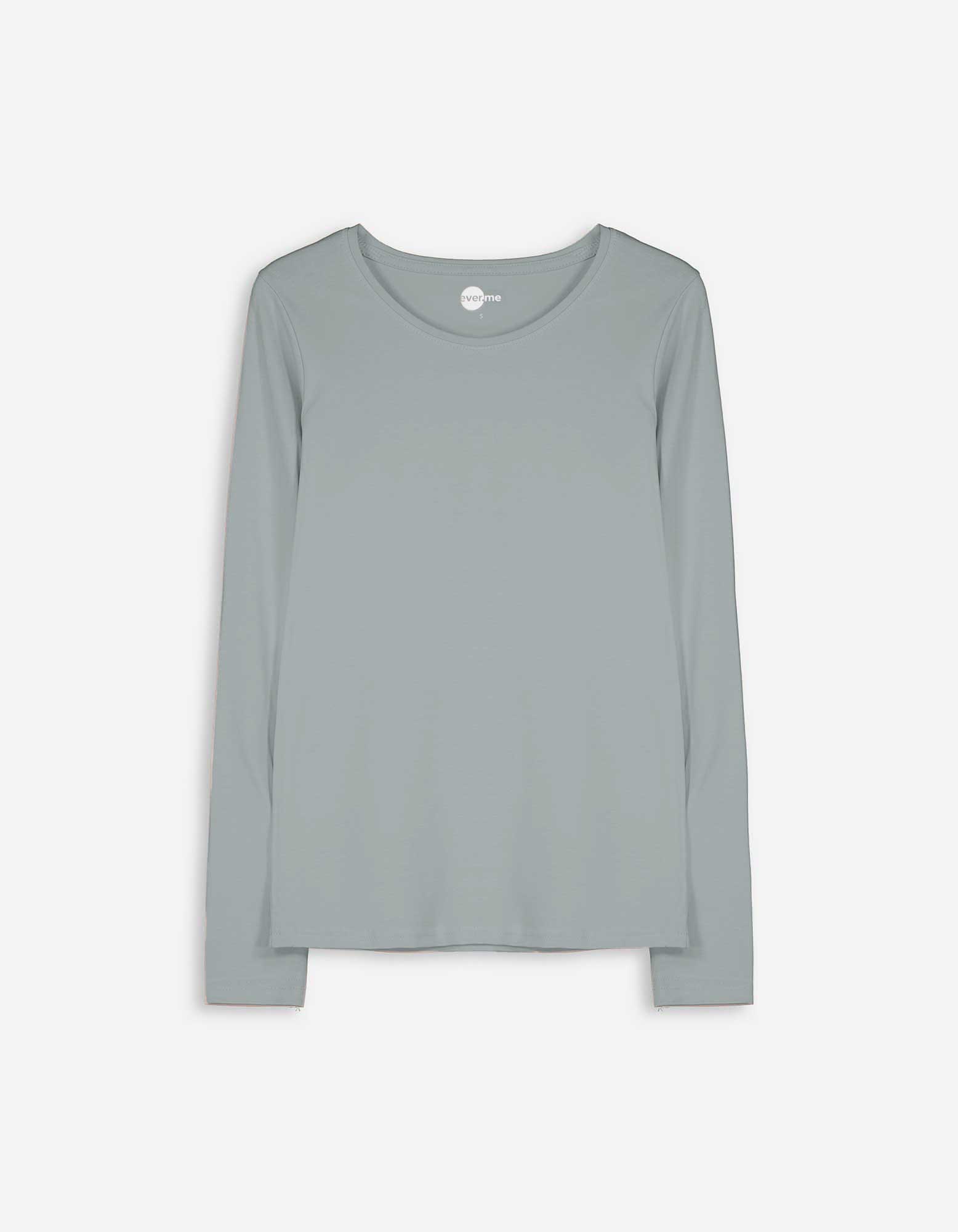 Damen Langarmshirt - Basic, Takko, türkis XS