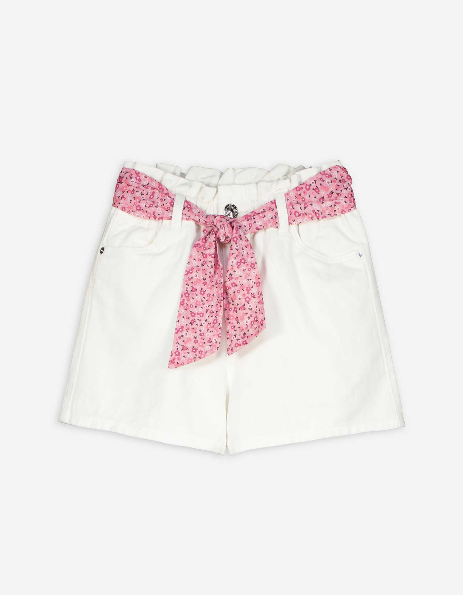 Kinder Jeansshorts - Coloured-Denim, Takko, weiß