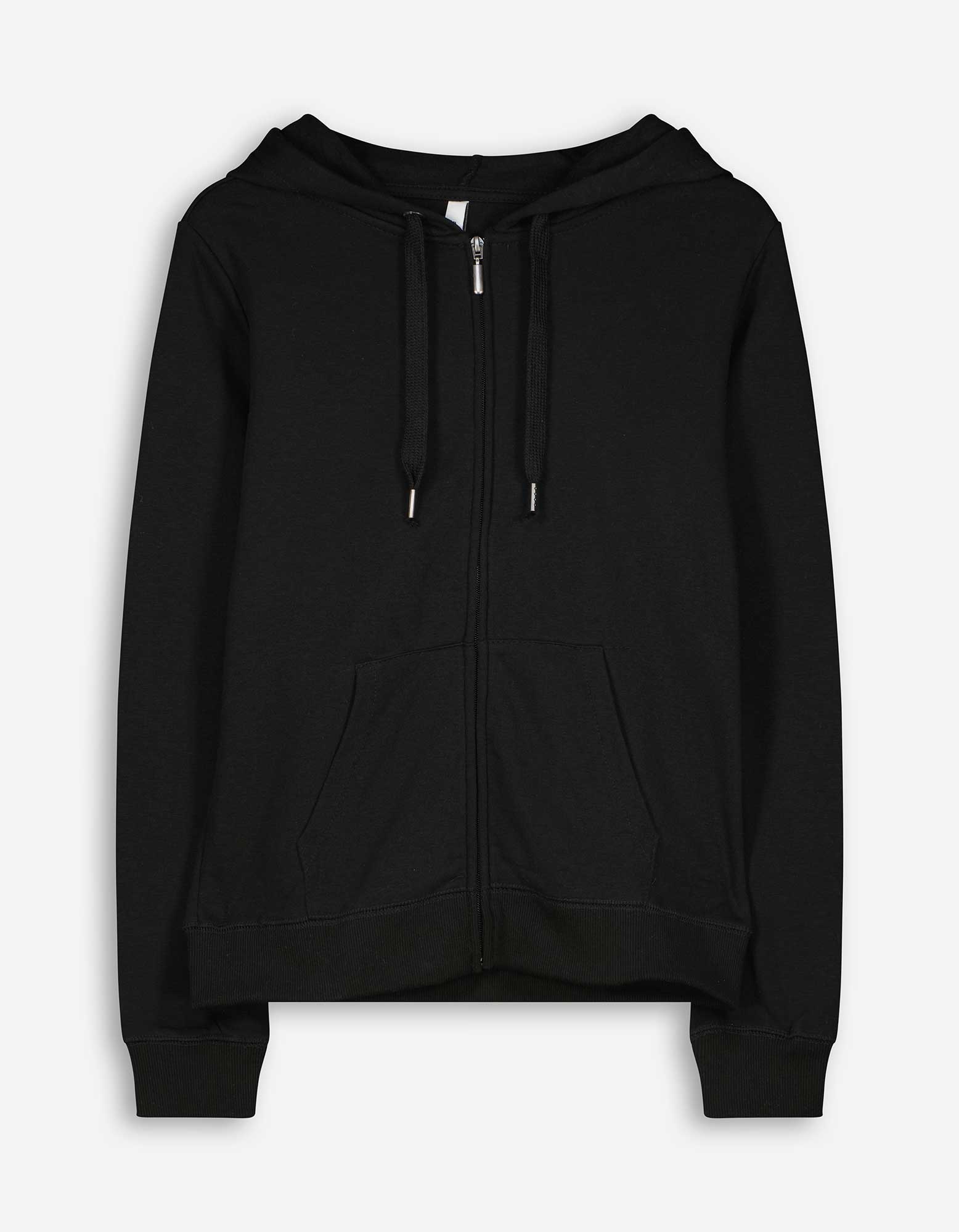 Damen Sweatjacke - Kapuze mit Tunnelzug, Takko, schwarz XXL