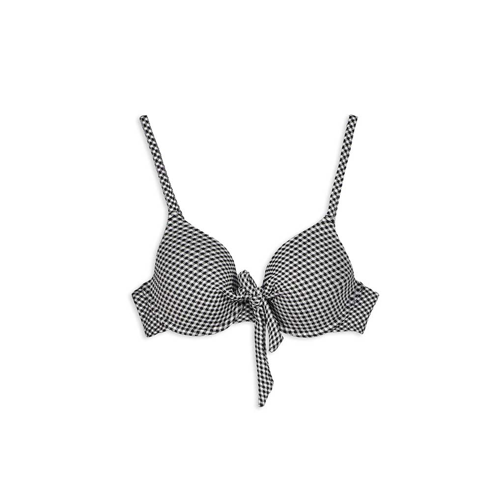 Damen Bikinitop - Knotendetail, Takko, schwarz 75A