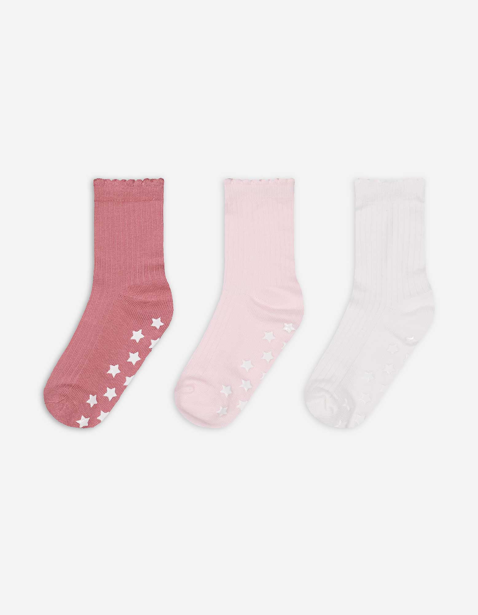 Kinder Socken - 3er-Pack, Takko, rosa