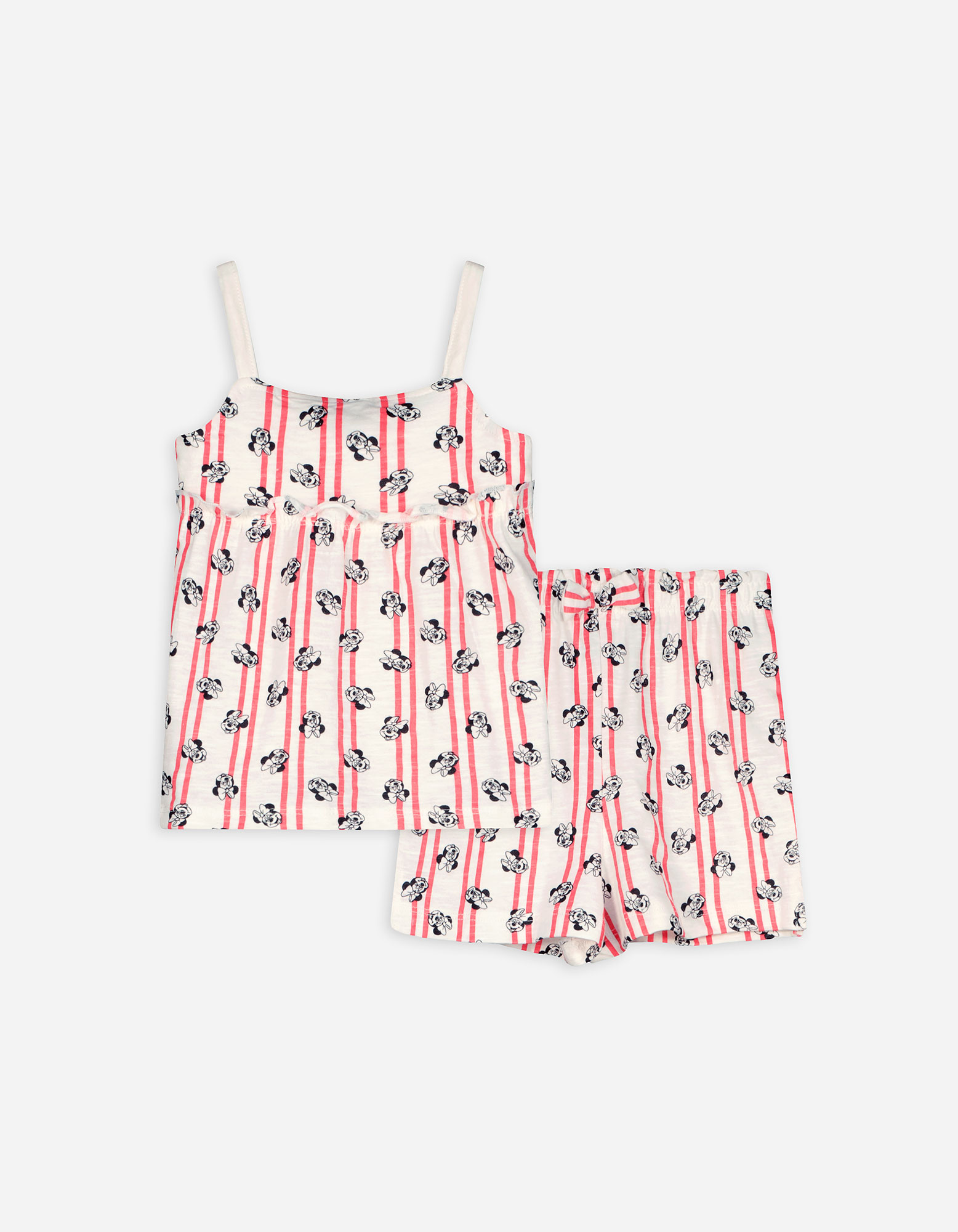 Baby Set aus Top und Hose - Minnie Mouse, Takko, weiß