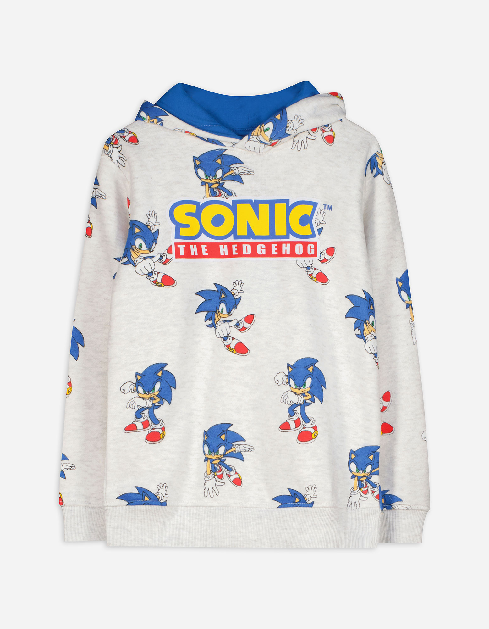 Kinder Hoodie - Sonic, Takko, hellgrau