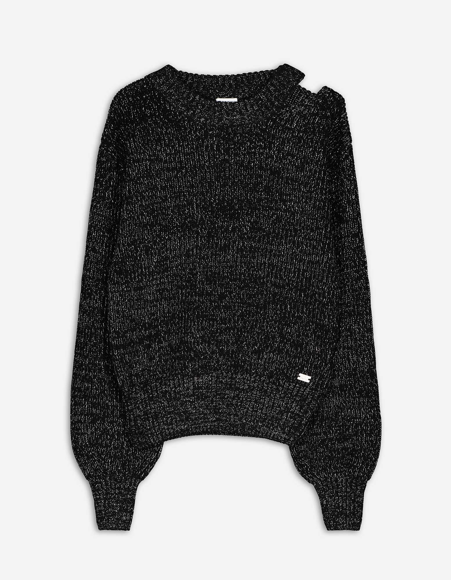 Kinder Strickpullover - Lurex, Takko, schwarz