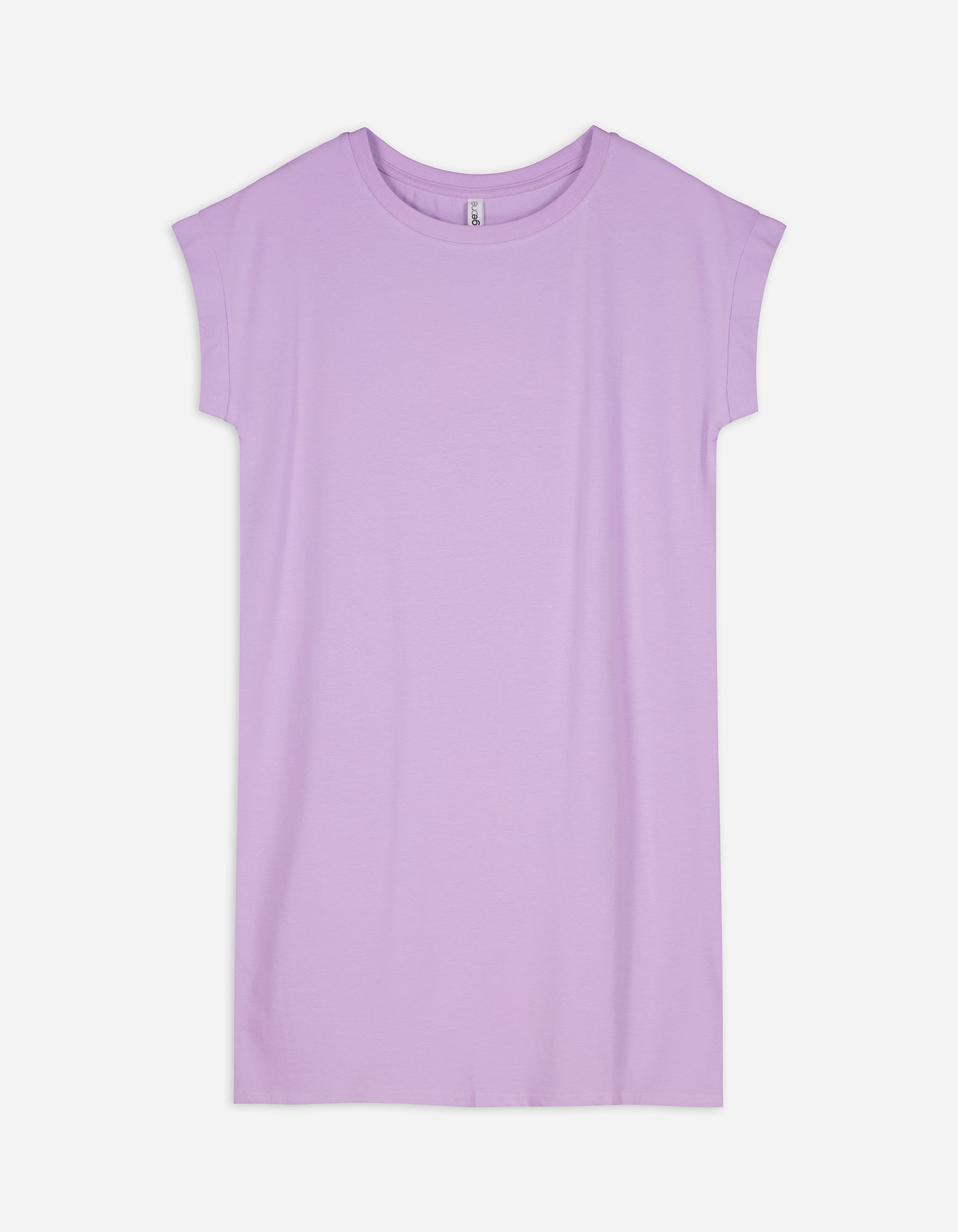 Damen T-Shirt-Kleid - Überschnittene Ärmel, Takko, lila M