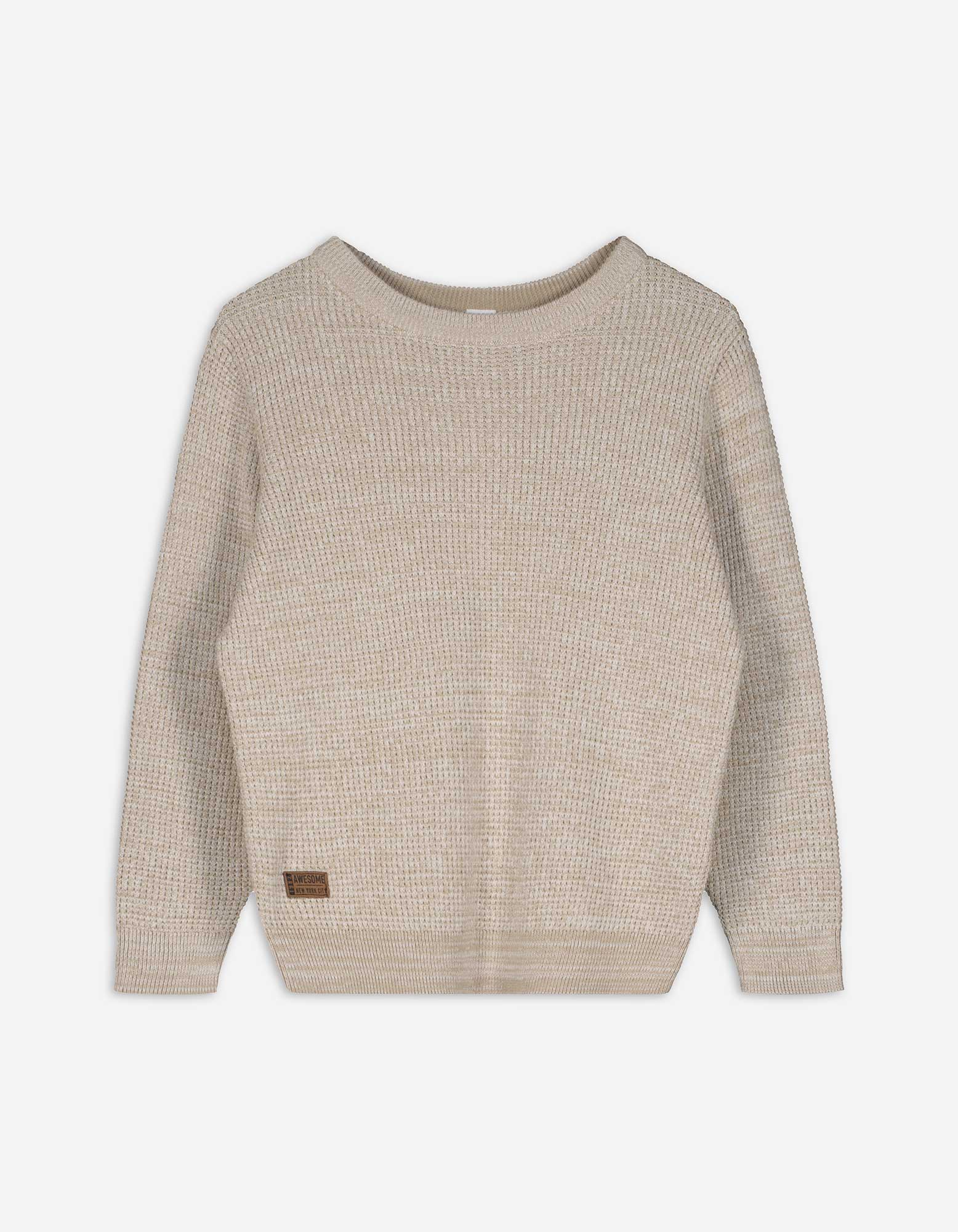 Kinder Pullover - Labelpatch - beige, Takko, beige