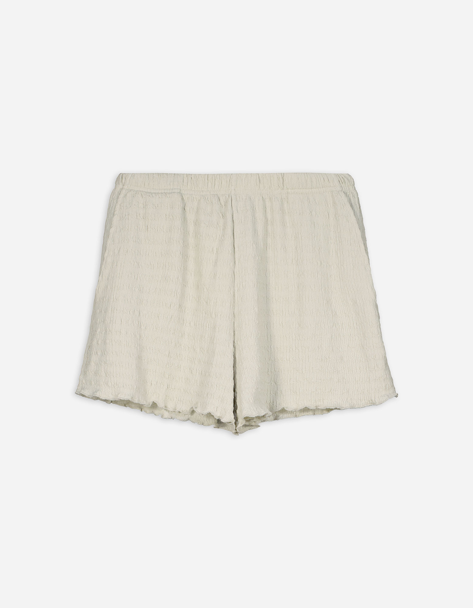 Damen Shorts - Muschelsaum, Takko, beige L