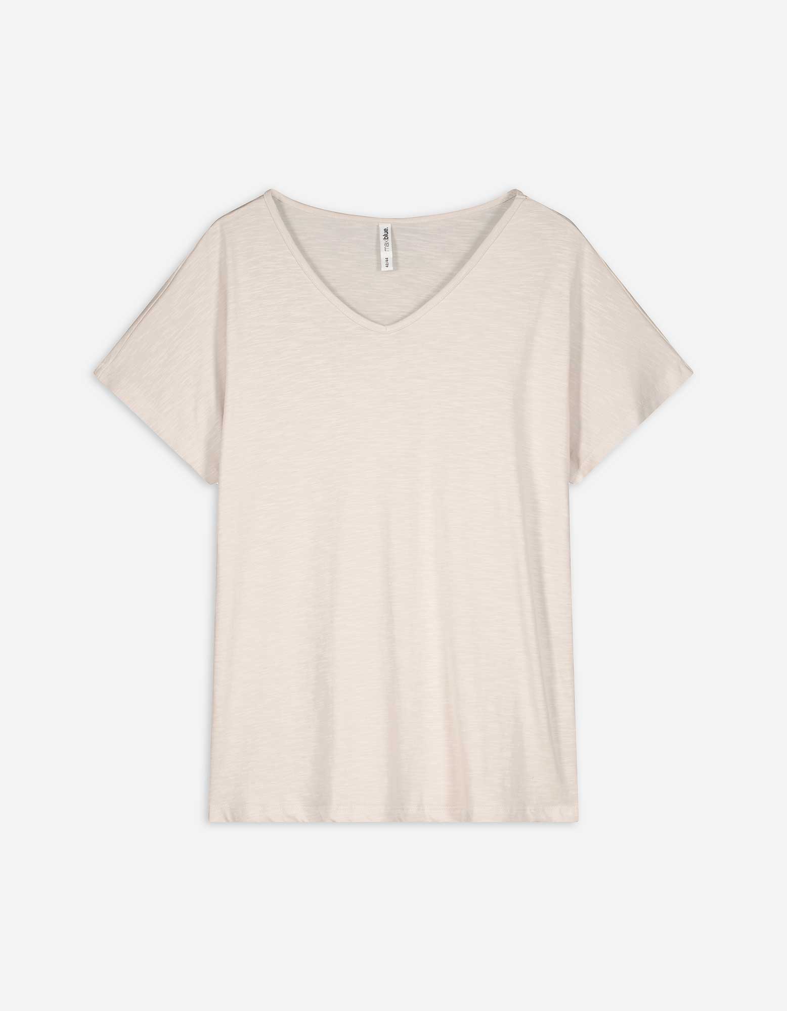 Damen T-Shirt - Überschnittene Schultern, Takko, beige,