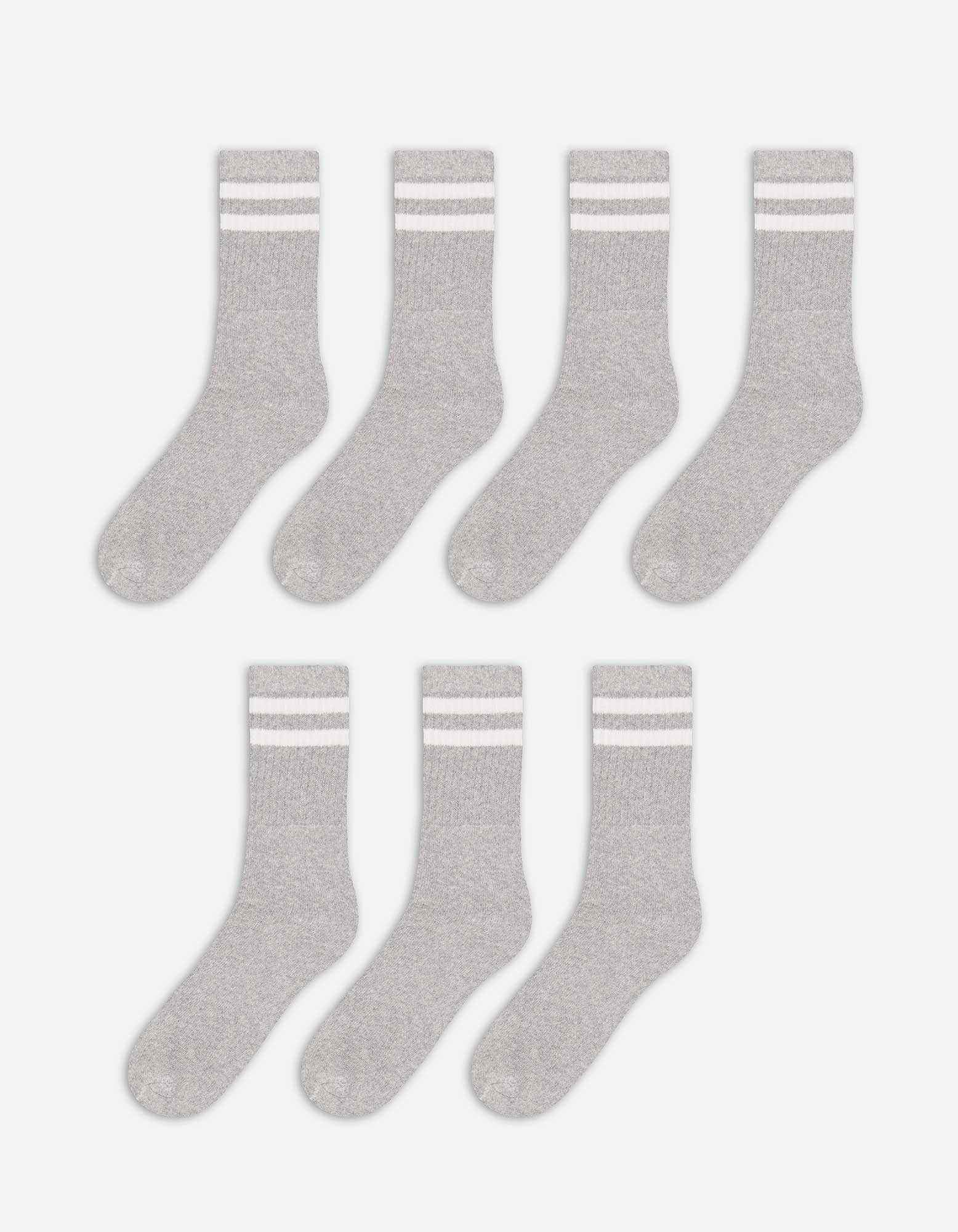 Herren Socken - 7er-Pack, Takko, grau 43-46